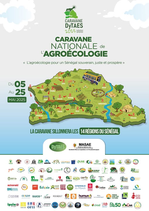 3ᵉ édition de la Caravane nationale de l’agroécologie : cap sur les 14 régions du Sénégal !